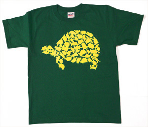 カメづくしTシャツ