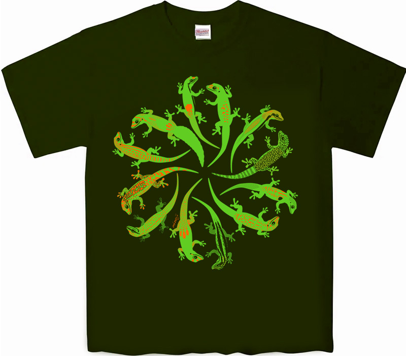 ヒルヤモリ Tシャツ