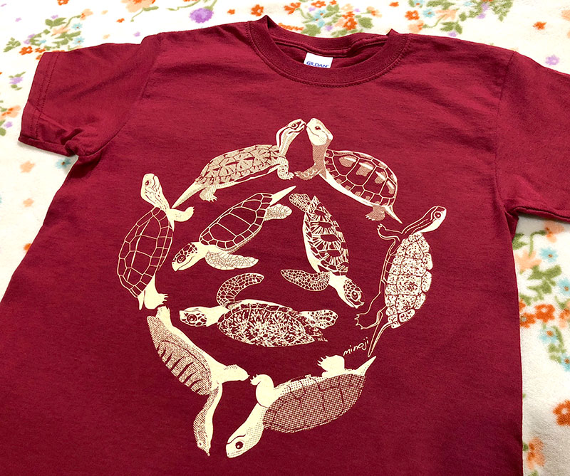 日本の亀Tシャツ