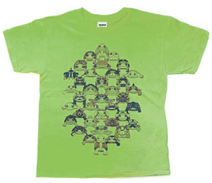 正面亀Tシャツ