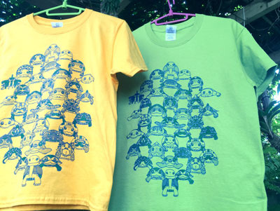 正面亀Tシャツ